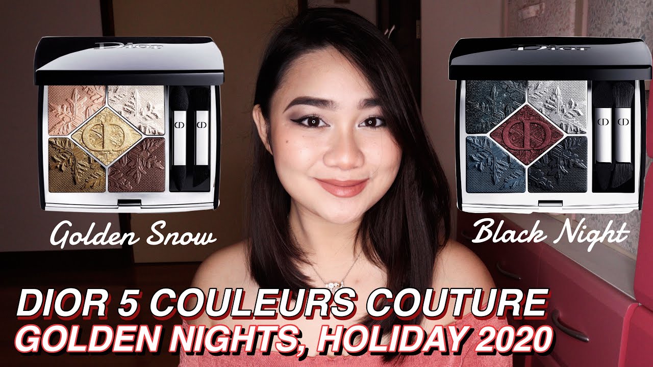 DIOR GOLDEN NIGHTS HOLIDAY 2020 COLLECTION 5 COULEURS COUTURE 549 GOLDEN SNOW AND 089 BLACK NIGHT ♡