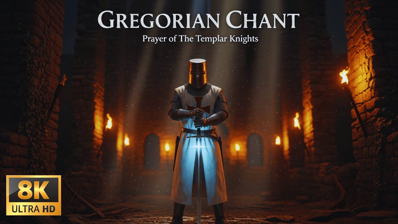Gregorian Chant for Holy Courage ⛨ Templar Hymn of Strength | Faith, Devotion, and Silent Mind