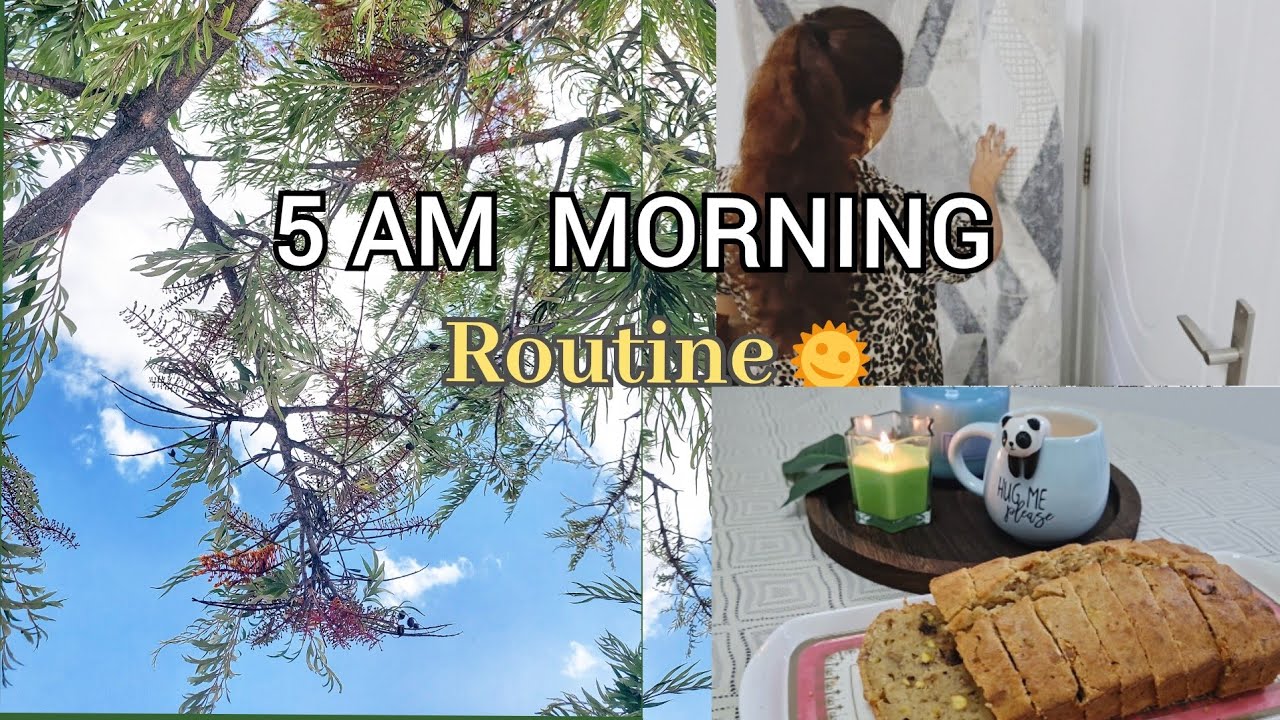 🌼5 am morning routine vlog 🌥 | Productive day in my life 🌿 |Aesthetic ASMR vlog 🔆