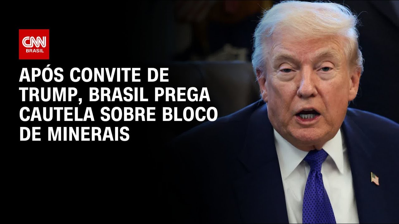 Brasil prega cautela sobre bloco de minerais após convite de Trump | LIVE CNN