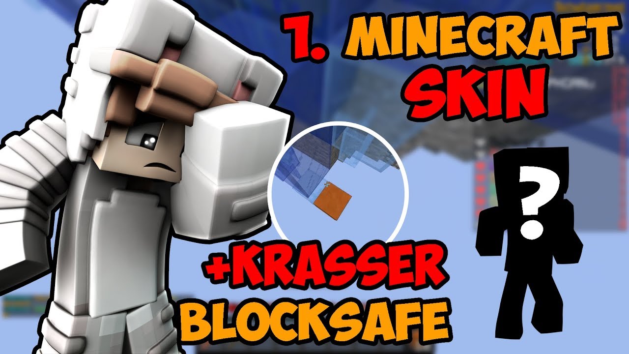 Mein 1. Minecraft SKIN?! +KRASSER Blocksafe! | Minecraft Bedwars 8x1 | minimichecker