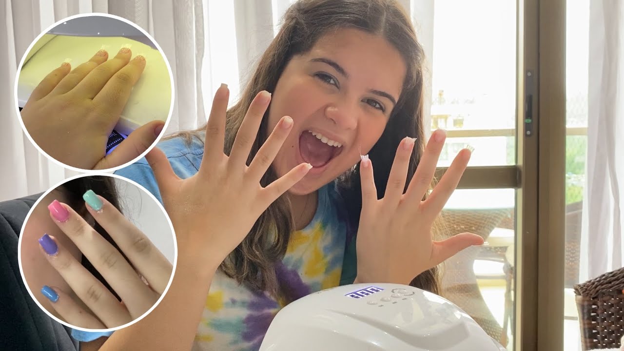 COLOQUEI UNHAS DE FIBRA DE VIDRO E NEM SAI DE CASA!!!