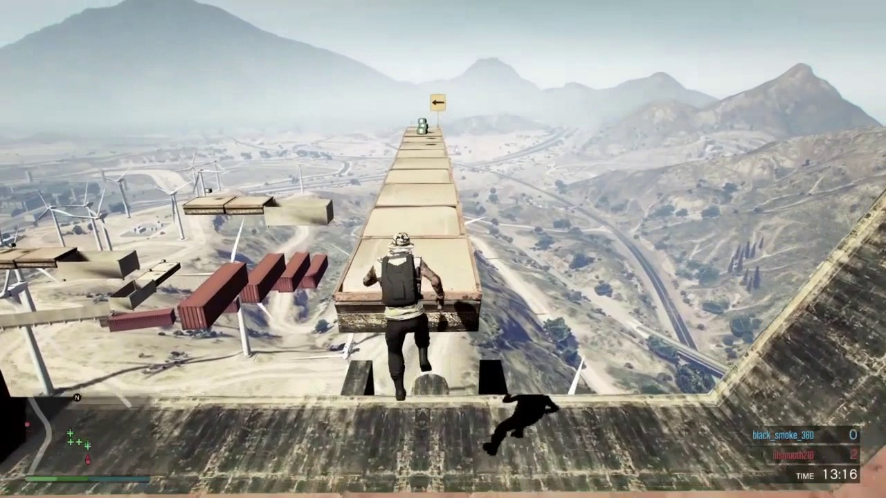(Gta 5 online) - WINDMILL PARKOUR!!!