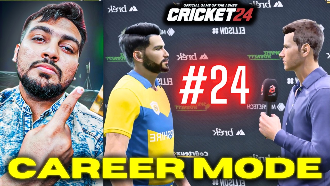First Man Of The Match In T20 Slam & Post Match Interview - Cricket 24 My Career Mode - RtxVivek