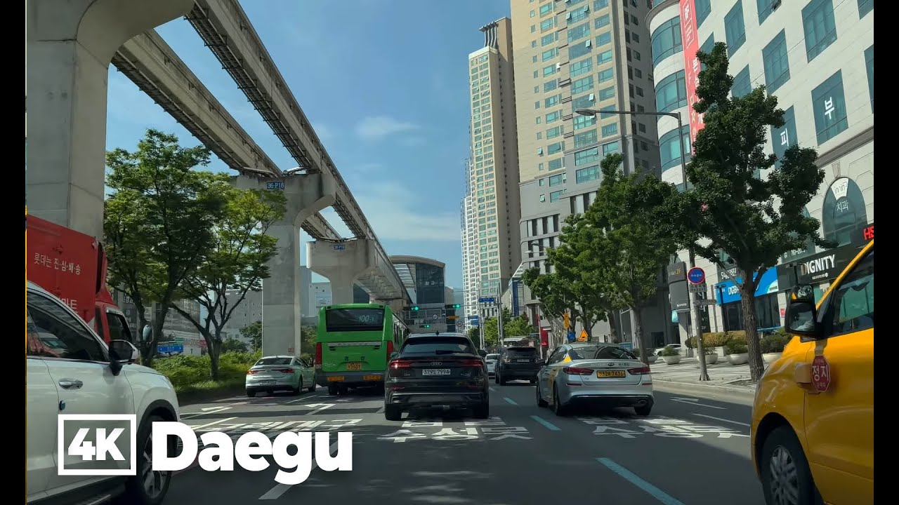 Driving in Daegu, Korea 4K (2024 summer)