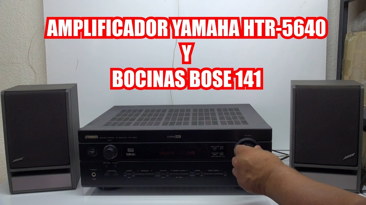 amplificador yamaha htr-5640 y bocinas bose 141 (para su venta en facebook)