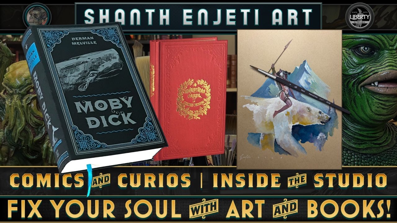 🔴 LIVE! ART & BOOKS! Moby Dick & the Wisdom of Classics! COMICS AND CURIOS | INSIDE THE STUDIO!