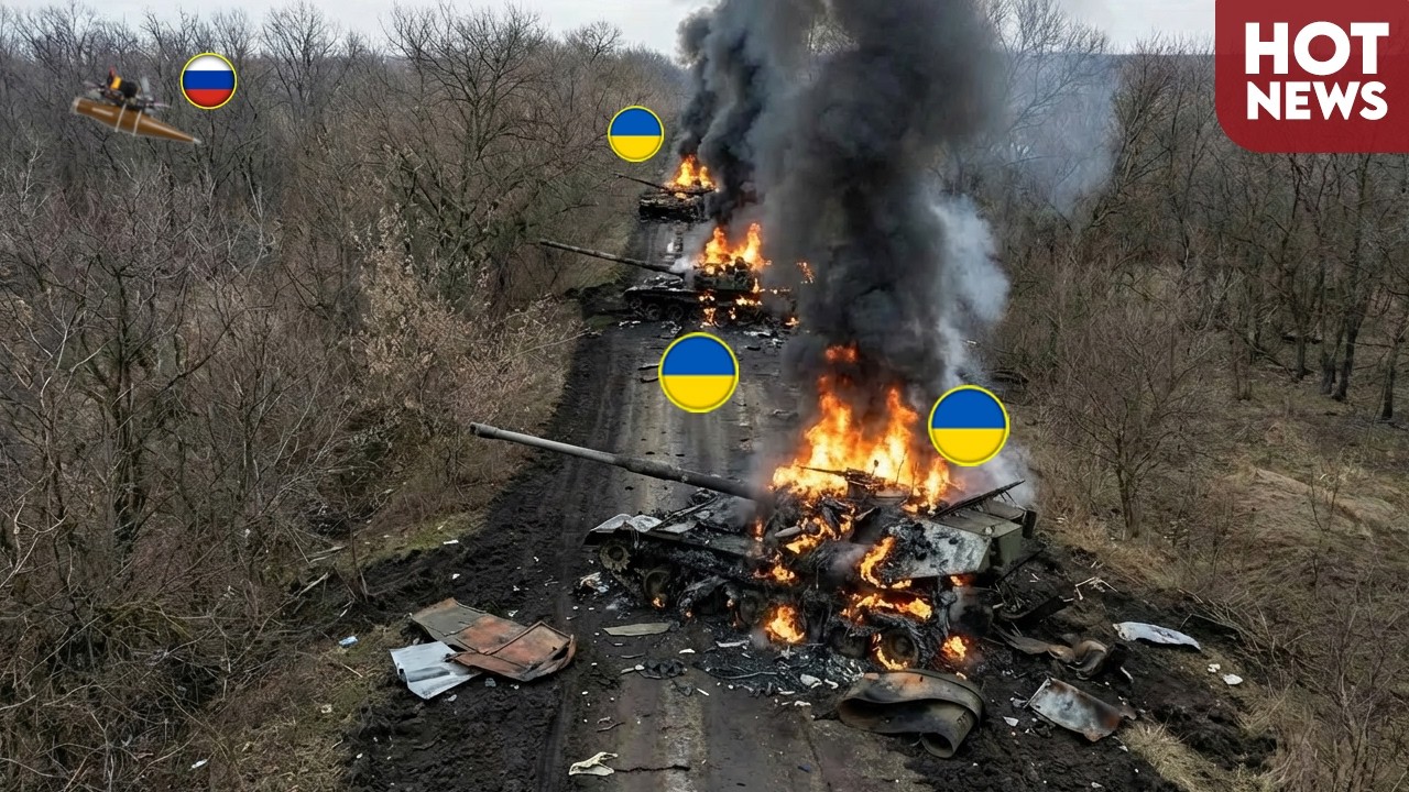 Russia-Ukraine War: Russian Forces Destroy Massive Ukrainian Convoy in Seconds!