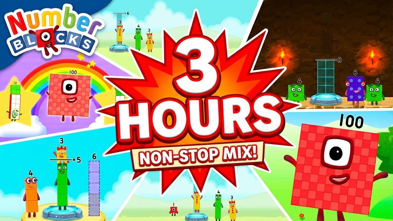 Numberblocks - Mix Episodes With Numberblocks Magic Run, Meet The Numberblocks & Numberblocks World