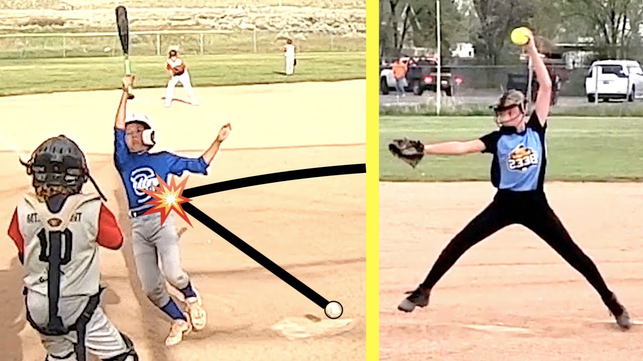 FIRST TIME PITCHING and GETTING HIT BY PITCH at BASEBALL and SOFTBALL GAMES! ⚾️🥎