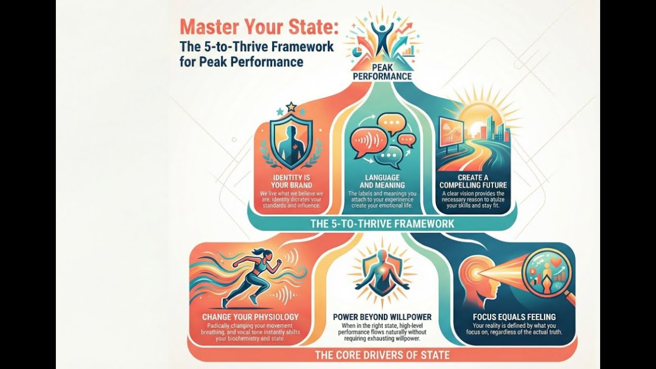 Time to Rise 2026 Tony Robbins -Master Your State, Master Life.5 key to thrive in our life