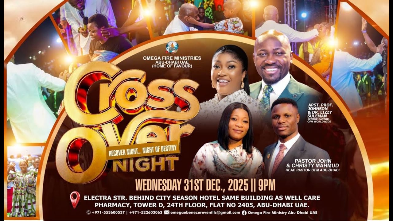 CROSS OVER NIGHT - Recover Night With Pastor John Mahmud