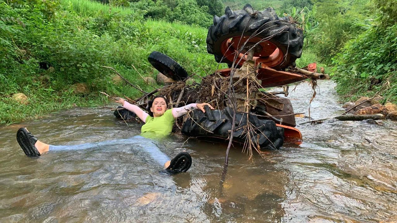 🔥🔥 Restoration and maintenance of abandoned ISEKI AT5470 Tractor engine in the forest