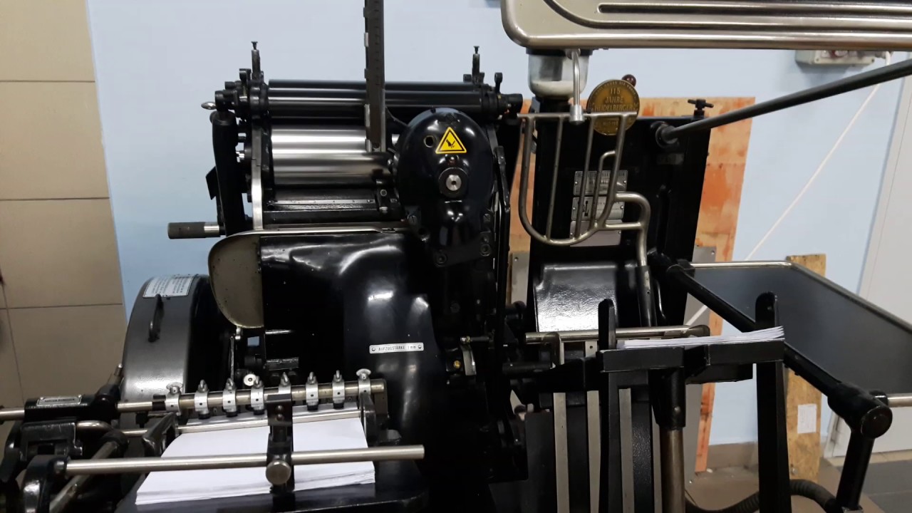 Oryginał Heidelberg Tiegel OHT