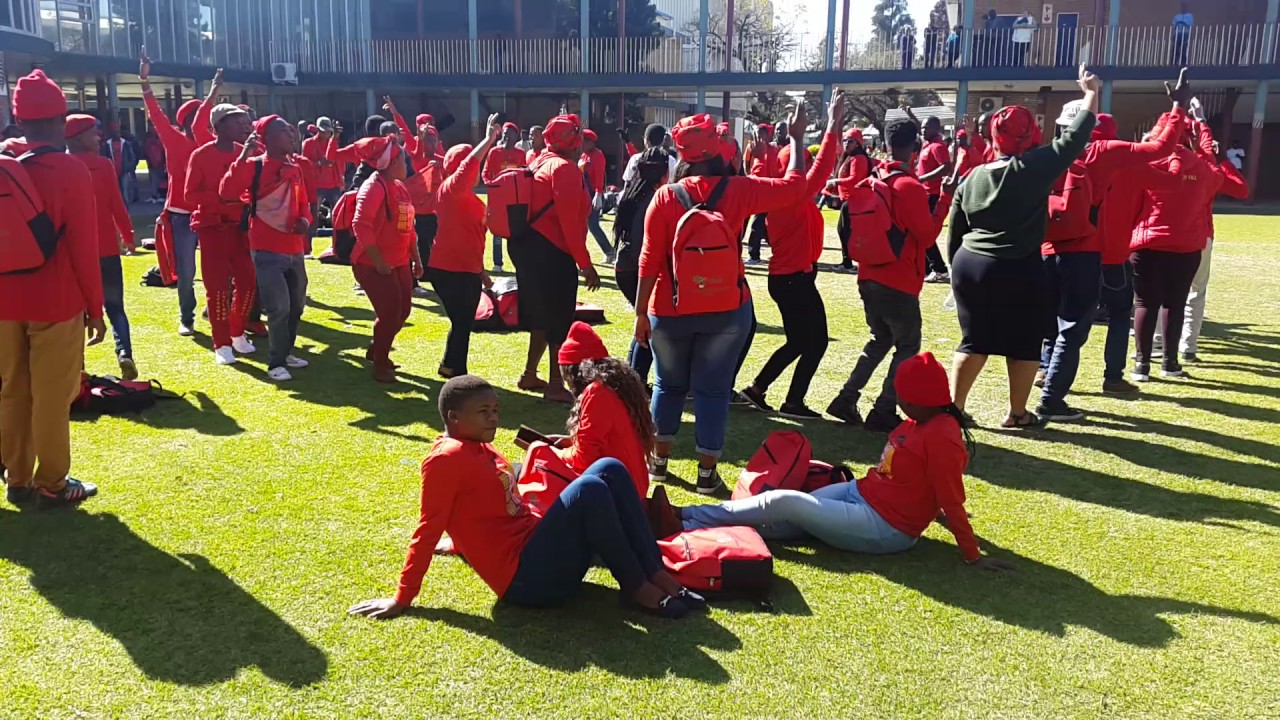 EFFSC KZN dalegates on various songs at VUT