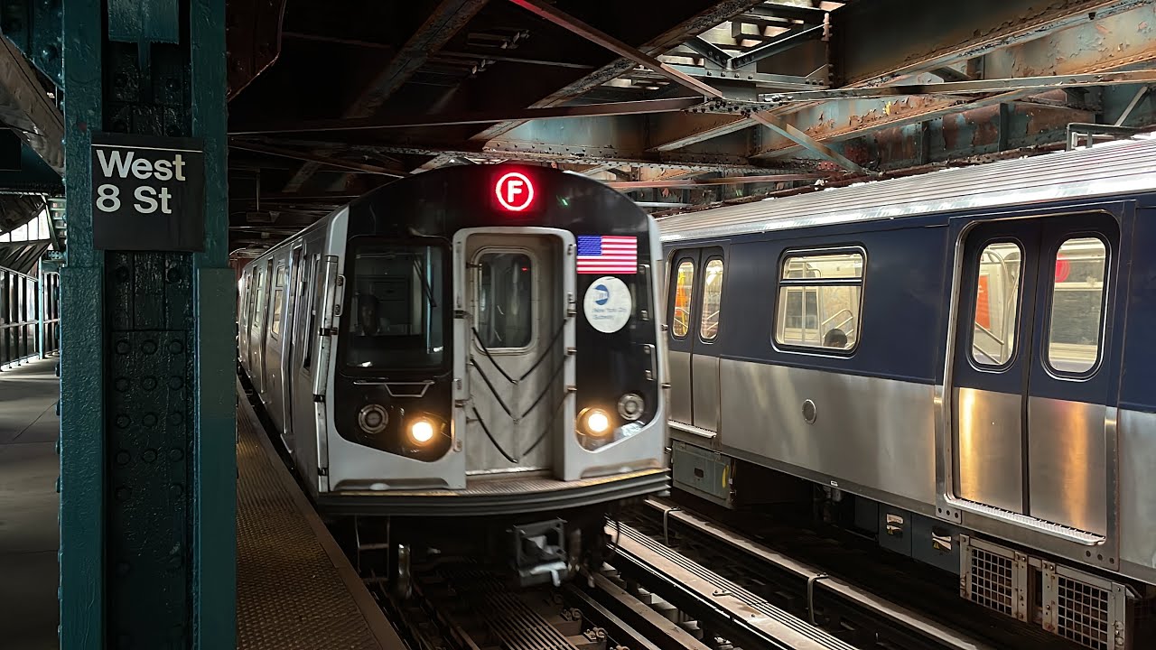 (F) & (Q) Trains @ West 8th Street-NY Aquarium