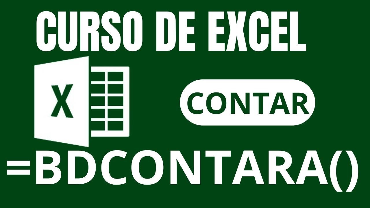FUNCI&Oacute;N BDCONTARA | CURSO EXCEL
