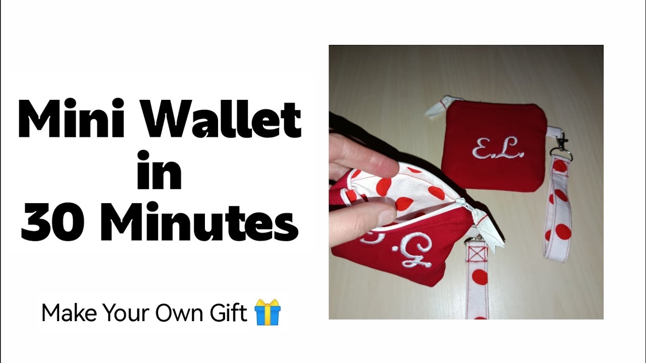 How to Make a Small Zipper Wallet – Perfect Gift! 🎁❤️
