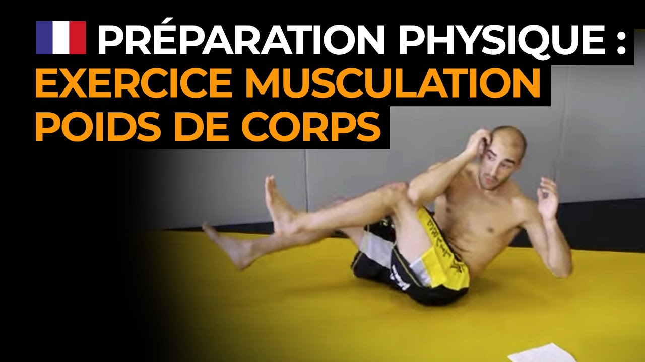 Préparation physique : exercice musculation poids de corps