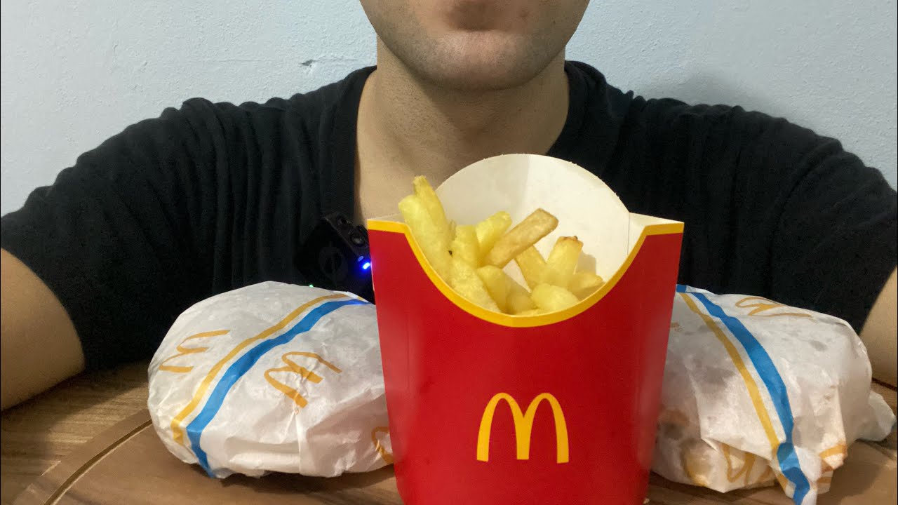 ASMR MUKBANG/ MC DONALS ASMR🍔HAMBURGER ASMR🍟CHEESE BURGER ASMR🌯MC DONALS MENÜ ASMR🍕