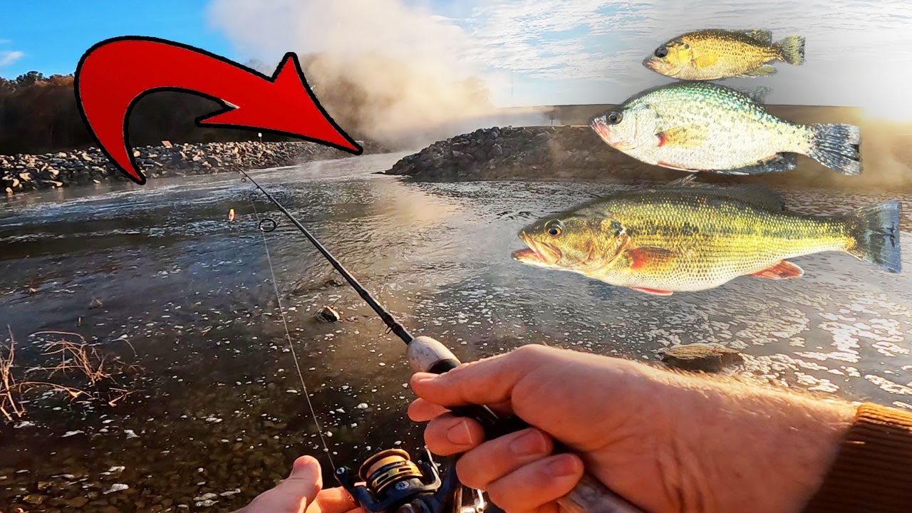 Look for THIS when fishing below a spillway! THIS is WHERE the CRAPPIE ARE!