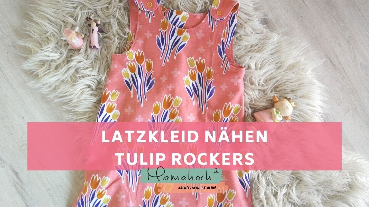 Latzkleid nähen - Nähanleitung für ein Kleid (Kinder) für Anfänger