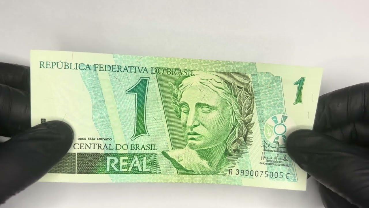 Famosa C&Eacute;DULA DE 1 REAL vale at&eacute; R$1900