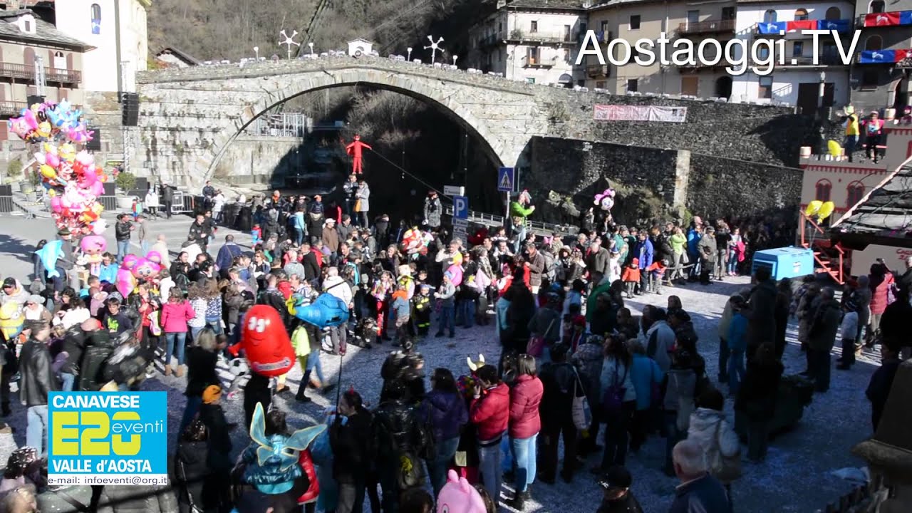 Carnevale Pont Saint Martin 4 Marzo 2014 Sfilata Carri e Rogo del Diavolo