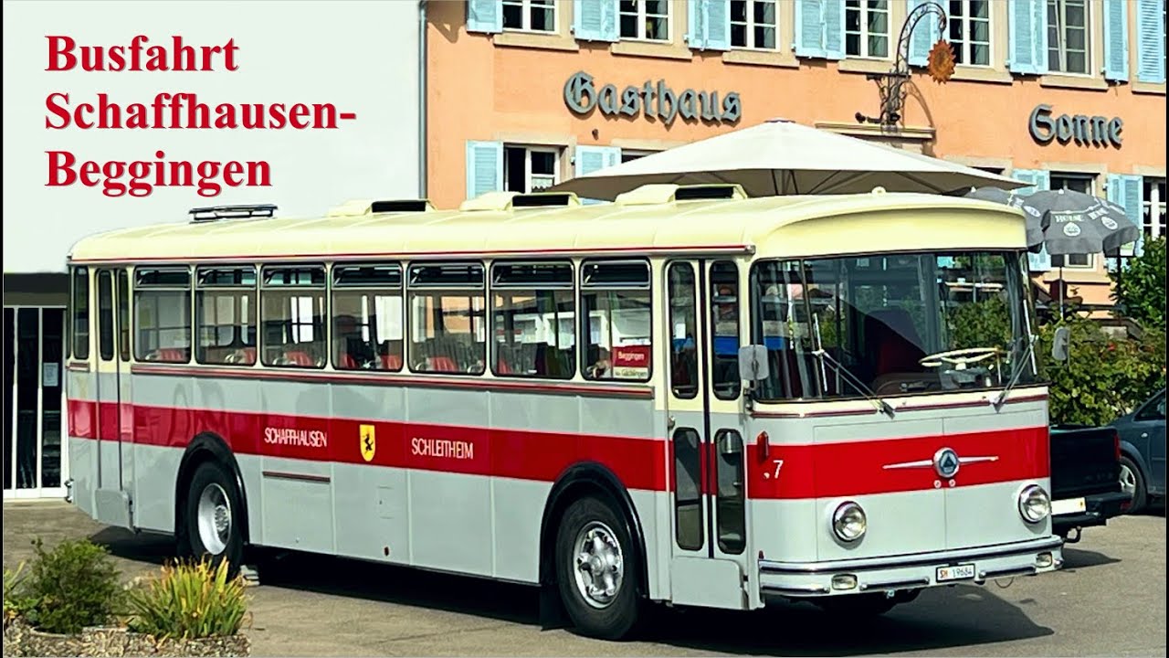 ASS-Busfahrt mit Saurer 5DUK Bus von Schaffhausen nach Beggingen