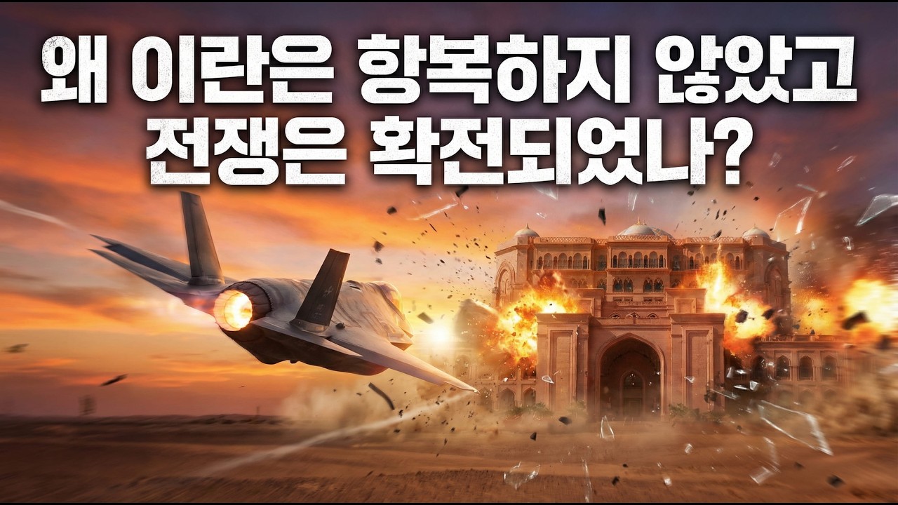이란이 항복하지 않고, 전쟁이 더 커진이유?