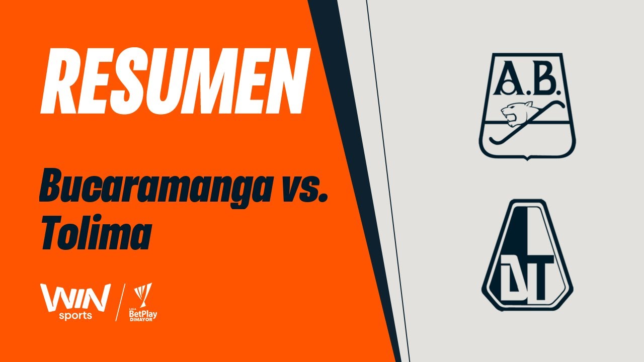 Bucaramanga vs. Tolima (resumen y goles) Liga BetPlay Dimayor 2025-2 | Fecha 12