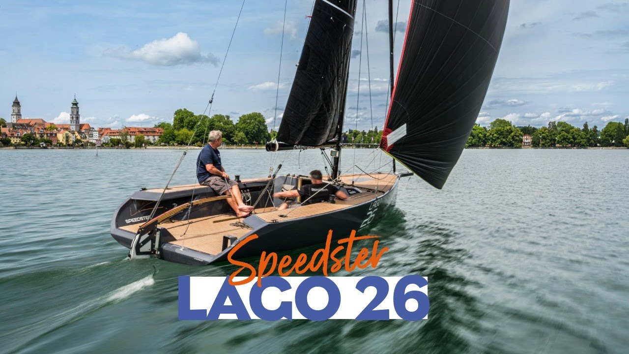 Moins d’1 tonne, mât carbone, pilotage solo – Lago 26 Speedster