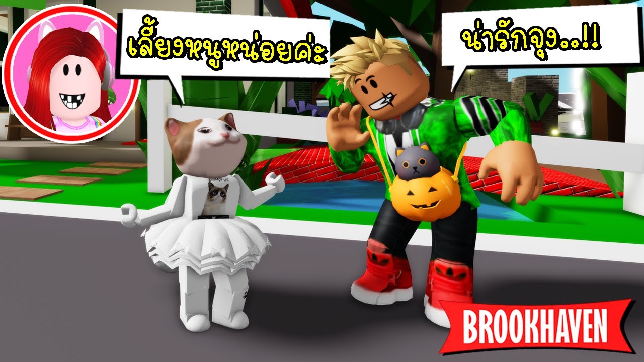 ปลอมเป็นแมวขอให้เพื่อนเลี้ยง 🐾 😺 | i am a Cat in Roblox Brookhaven 🏡RP | CKKID