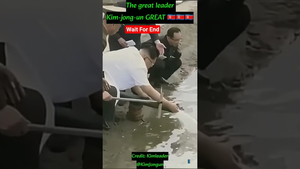 Leader Kim Jong Un Checking The Water Factory Source #northkorea #kimjongun