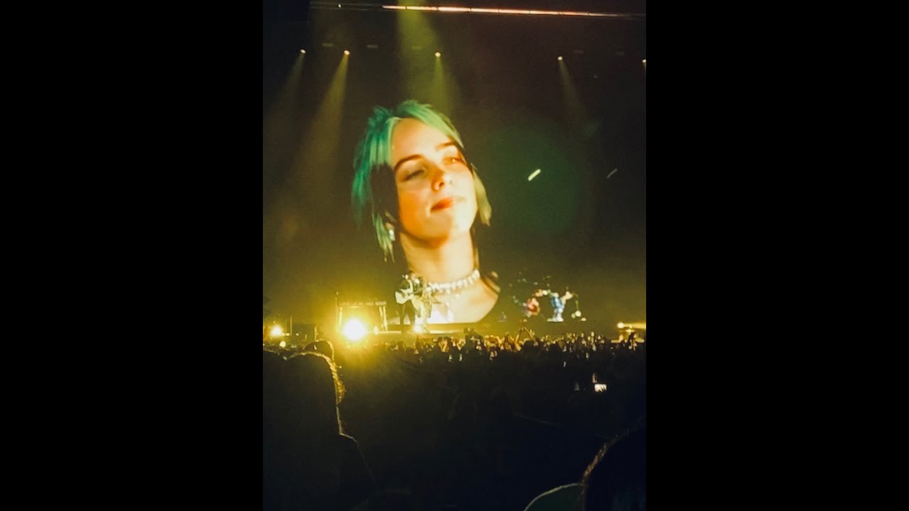 Billie Eilish - message to the body shamers! (Orlando 3-10-20)