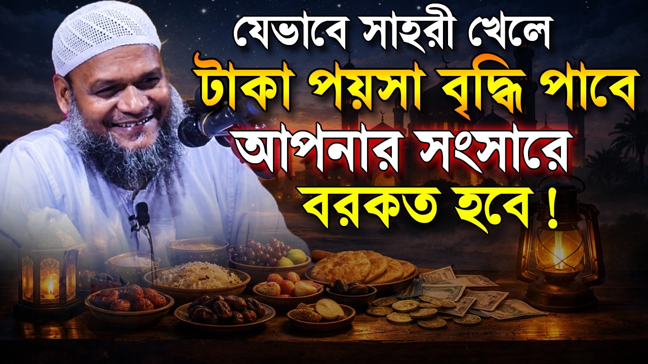 সাহরী খেলে যেভাবে মানুষের টাকা পয়সা বেশি হয়❓ Sheikh Abdur Razzak Bin Yousuf | আব্দুর রাজ্জাক ওয়াজ