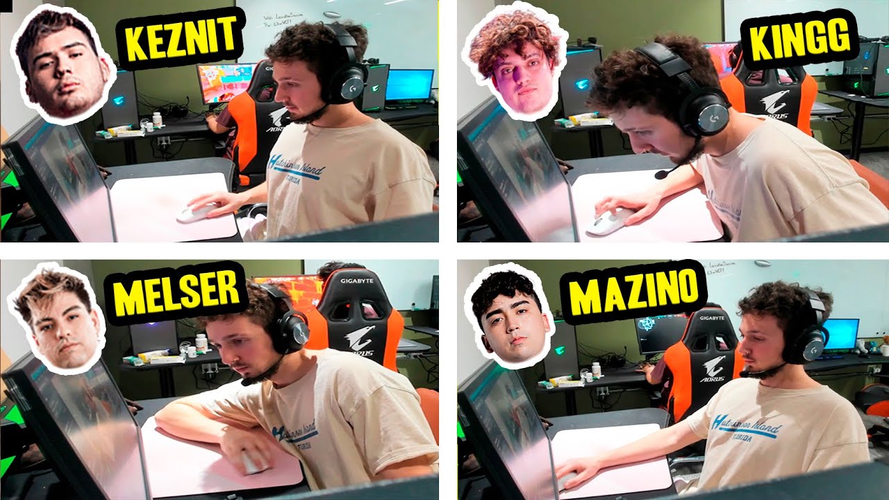 TACOLILLA ENSEÑA las POSICIONES QUE USAN al JUGAR  KEZNIT, KINGG, MELSER Y MAZINO