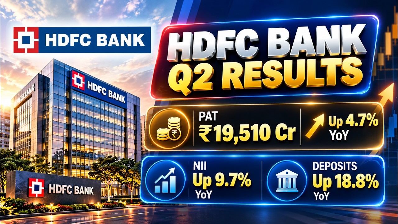Результаты HDFC Bank за 2-й квартал: чистая прибыль 19 510 крор рупий, рост на 4,7% г/г; чистый п...