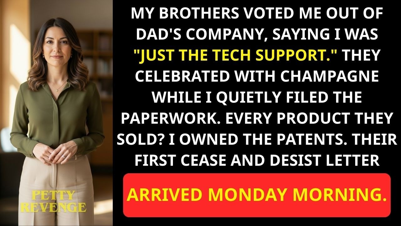 They Kicked Me Out of the Family Business — Not Knowing I Held All the Patents...