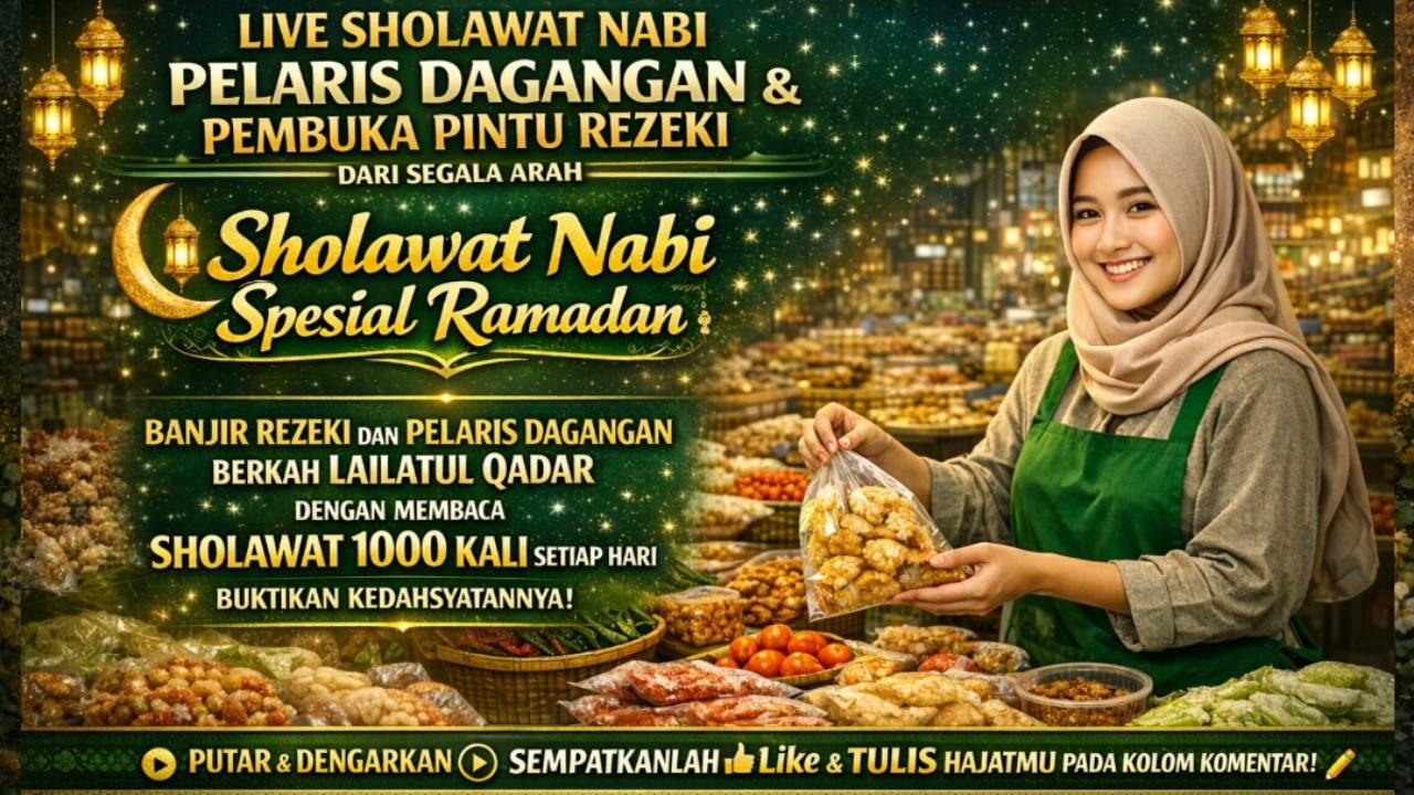 🔴 SHOLAWAT JIBRIL PENARIK REZEKI PALING DAHSYAT DAN PELARIS DAGANGAN | Sholawat Jibril official