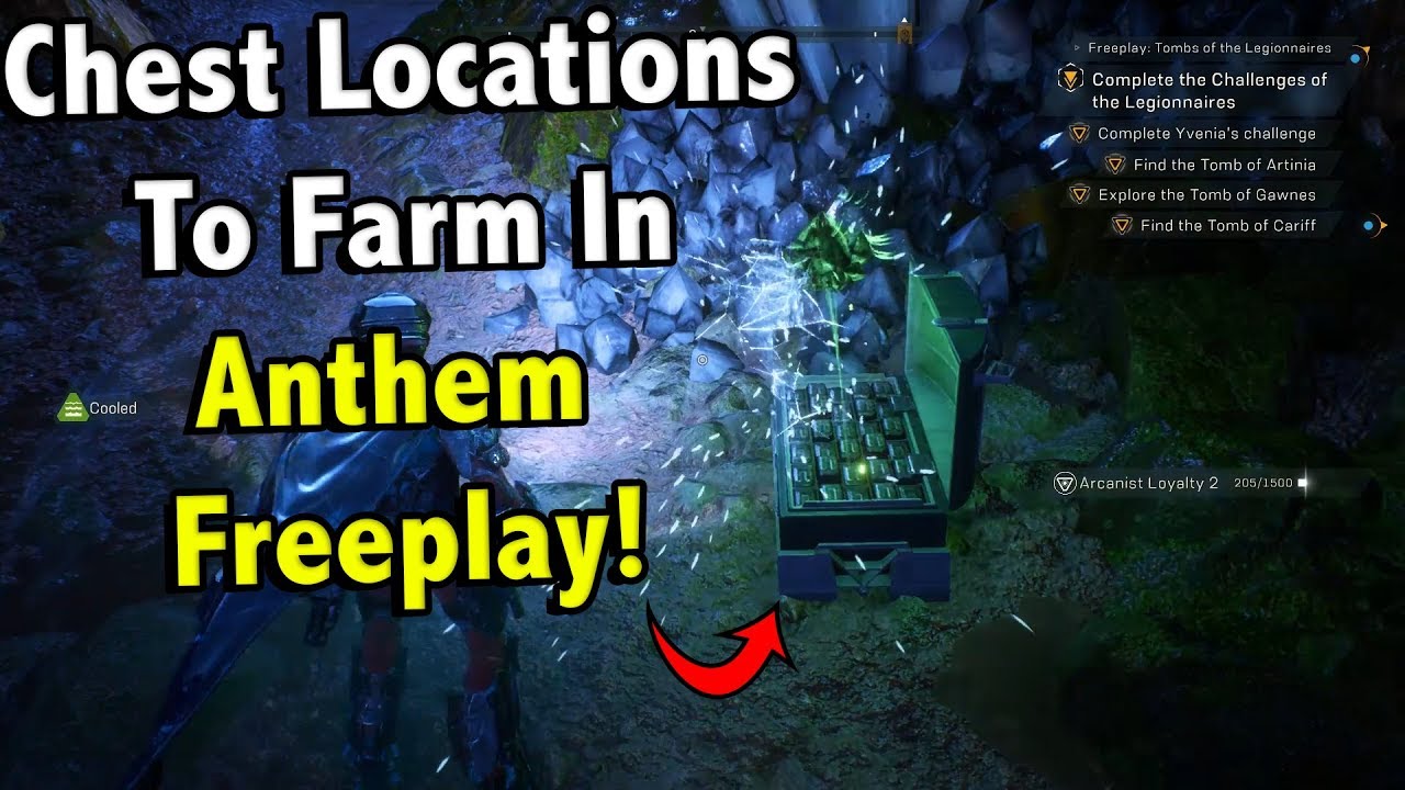 CHEST LOCATIONS IN ANTHEM FREEPLAY TO COMPLETE TRIAL OF YVENIA!! || ANTHEM!
