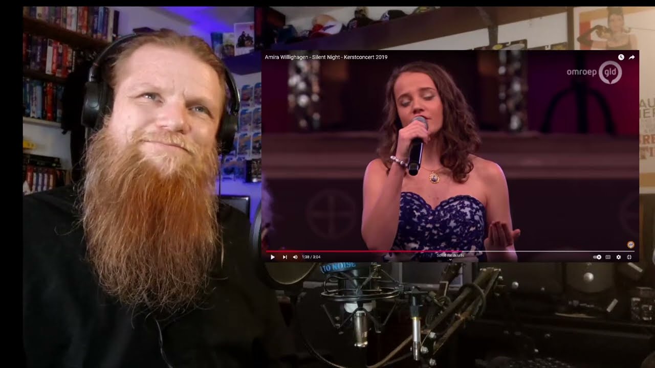 AMIRA WILLIGHAGEN - Silent Night REACTION | Metal Head DJ Reacts