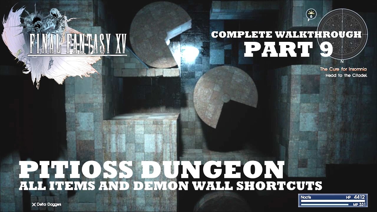 Pitioss Dungeon Walkthrough (All Items And Demon Wall Shortcuts) Part 9 2D Side-Scroller Room