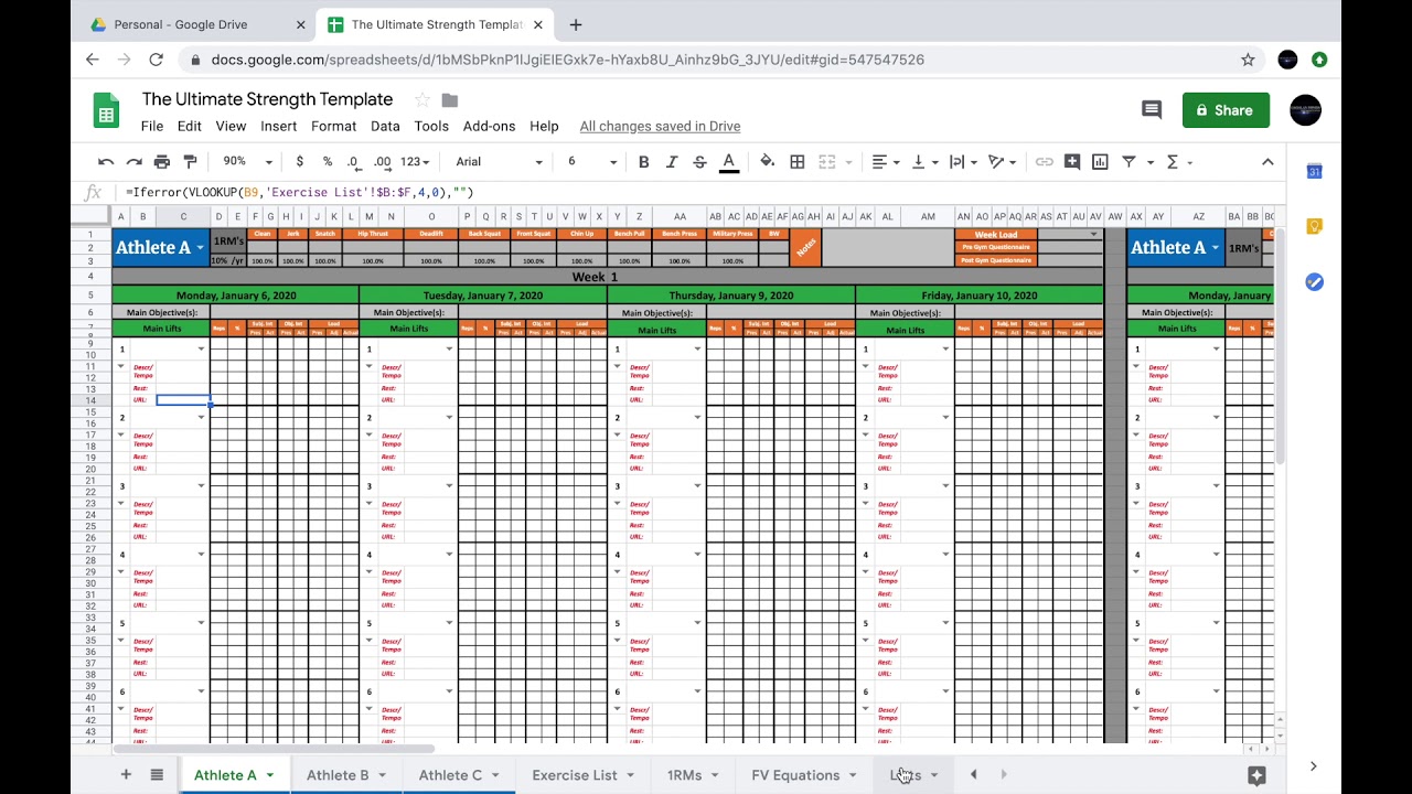 The Ultimate Strength Template - Overview
