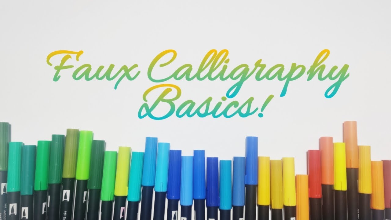 Faux Calligraphy Basics - Introduction to Strokes and Fun Tricks with Faux (Modern Calligraphy)
