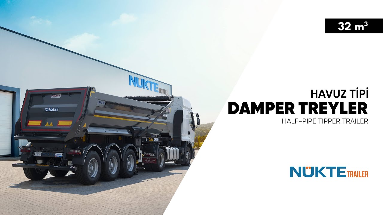 32 m³ Havuz Tipi Damper Treyler | Ölçü Tanıtım Videosu