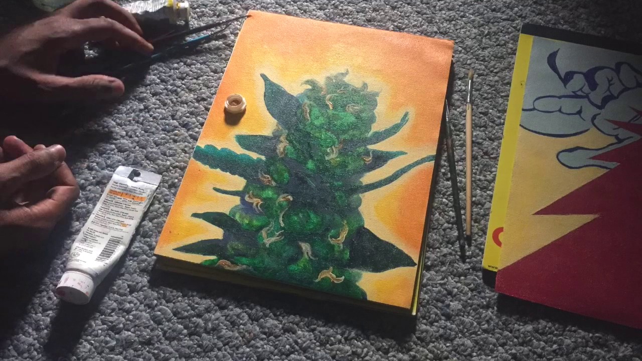 Weed Painting | Marijuana Art  | Feminized Seeds
