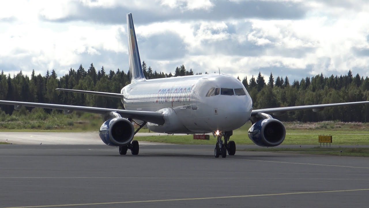 Small Planet Airlines Airbus A320-200 LY-SPB at Tampere-Pirkkala