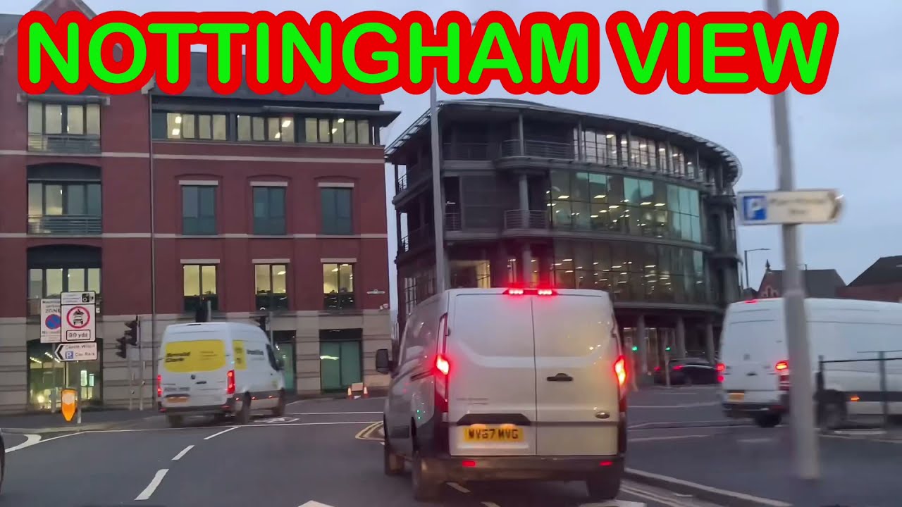 Nottingham Uk Drive View | Drive Around Nottingham City Centre | Nottingham UK Short Drive | JCO