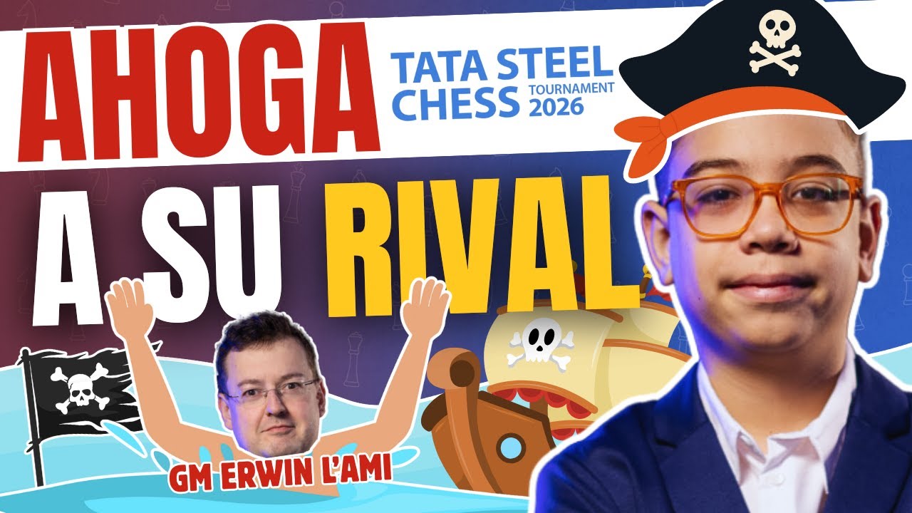 FAUSTINO ORO COMIENZA el TATA STEEL DANDO una clase: DEJA sin JUGADAS a un 2600 en 36 MOVIMIENTOS